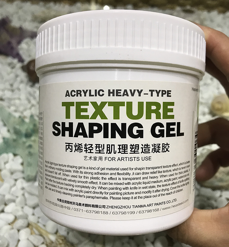 Acrylic light texture shaping gel texture glue painting texture paste shaping paste acrylic gel 500ml