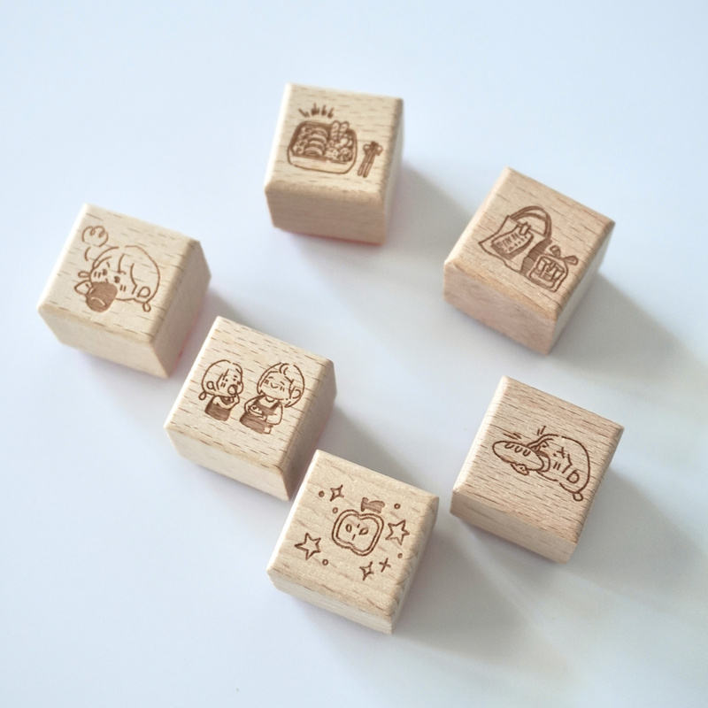 [Orange Juice Shiduo] Full of 48  Original Handbook Seal Wooden Seal Daily Record Seal