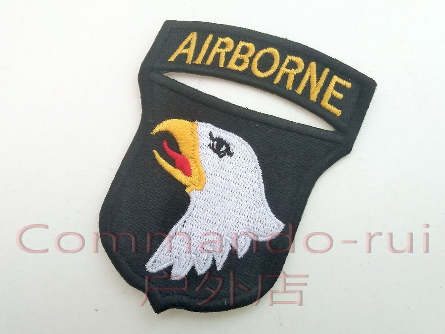 US Army USARMY 101st Airdrop Division Conjoined Edition Lace Colored Arm Badge WWII Vietnam War 