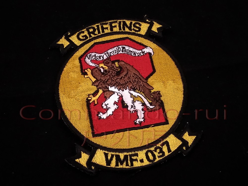 VMF-037 GRIFFINS EAGLE EMBROIDERY BADGE ARM BADGE 