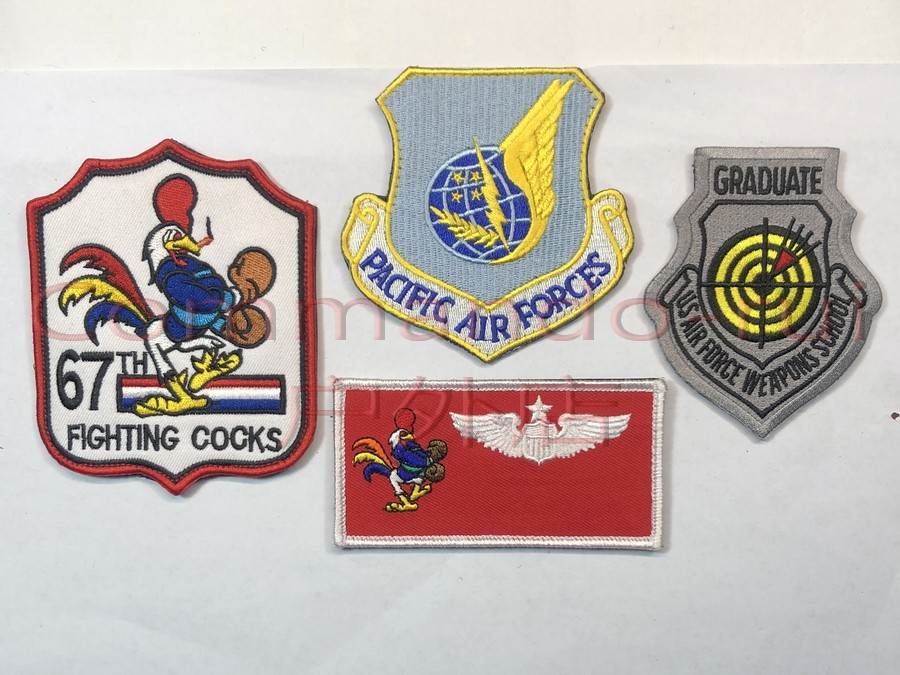 U.S. Air Force 67th Fighter Squadron 67th Fighting Cocks Combat Public Rooster Badge 