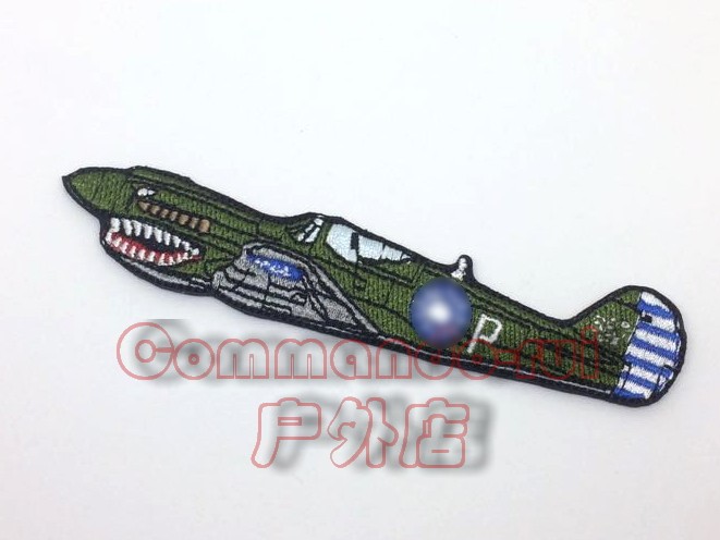 WWII WWII Flying Tigers FlyingTigers AVG P-40 fighter jet (shark coating) badge