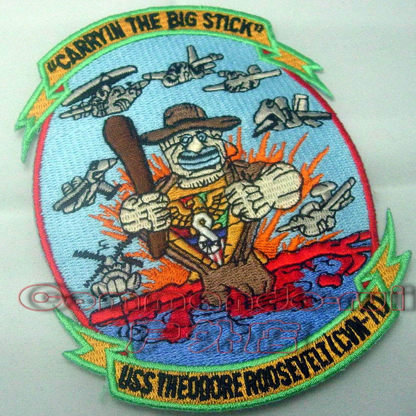 CarryinTheBigStick U.S. Navy CVN-71 The Roosevelt Aircraft Carrier CVW-8 Commemorative Badge