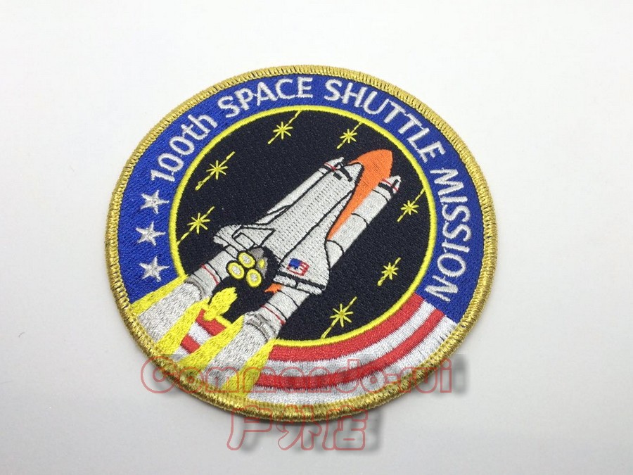 NASA Space Administration Space Shuttle 100th Flight Memorial Badge Arm
