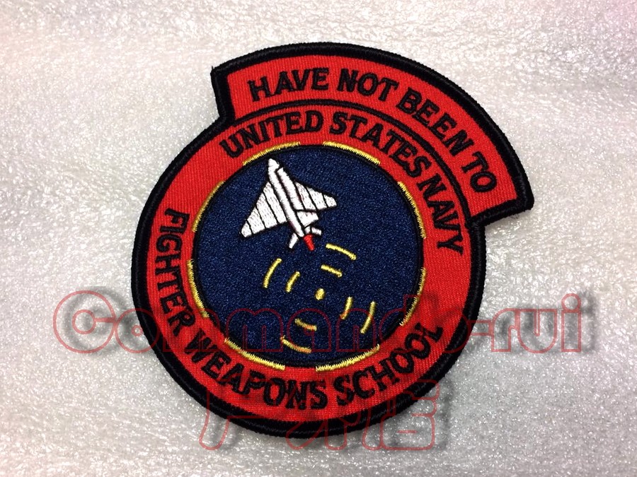 USA NAVY fighter weapons school TOP GUN Funny With Arm Badge Badges 