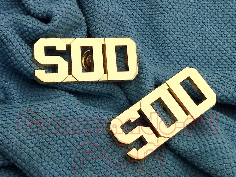 Special Operations Division SOD collar badge of the US SPECIAL Operations Division 