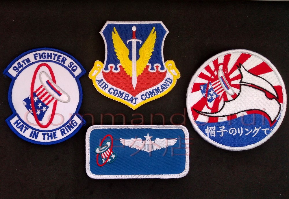 U.S. Air Force 94th Fighter 94th FS F-22 Mengbird Raptor Japan Memorial Badge 