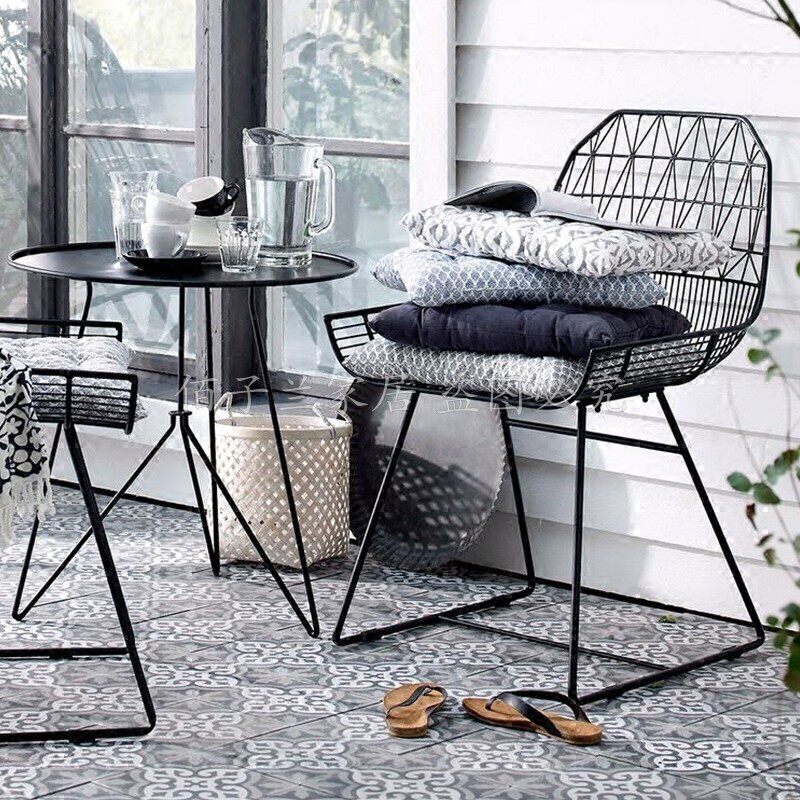 Designer Chair Creative Personality Dining Chair Nordic Chair Wrought Iron Simple Modern Personality Leisure Chair Computer Chair