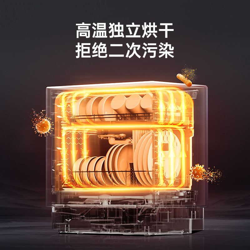 Panasonic Fully Automatic Household Small Countertop No-Installation 5-Set Sterilization and Drying Countertop Dishwasher