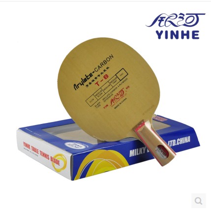 Galactic table tennis racket bottom plate pat T-8 T8 cypress double blue aromatic carbon straight beat horizontal pat attack type