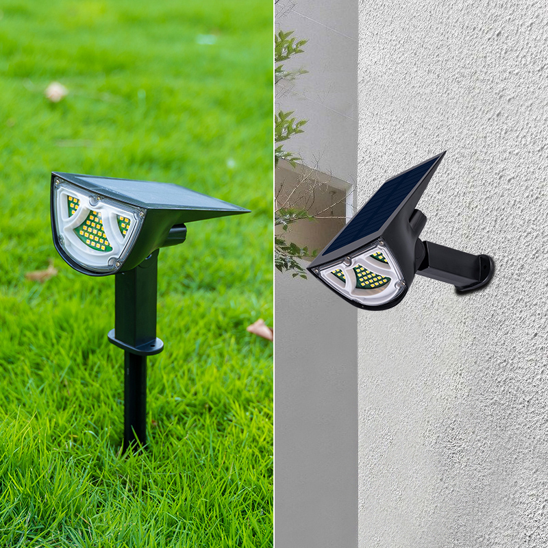 Fengming solar spotlights Lawn lights Ground plug lights Garden lights Household outdoor wall lights Waterproof solar flood lights