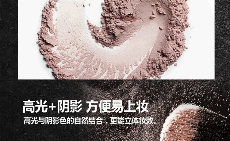 Màu đỏ và đen đôi sửa chữa bánh hai màu năng lực sửa chữa tấm cao bóng tối che khuyết điểm ba chiều bóng mũi V mặt studio dành riêng cho người mới bắt đầu bắt sáng mac