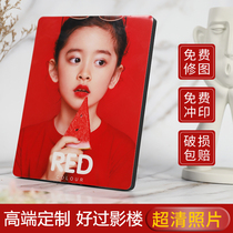 Baby table custom-made washed photos made into photo frames enlarged wall-mounted photo studio childrens crystal ornaments and photo production