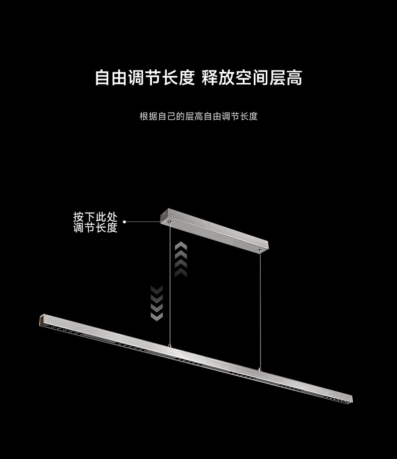中古包豪斯餐厅吊灯现代简约吧台餐桌灯北欧不锈钢银色一字长条灯 图文详情 8