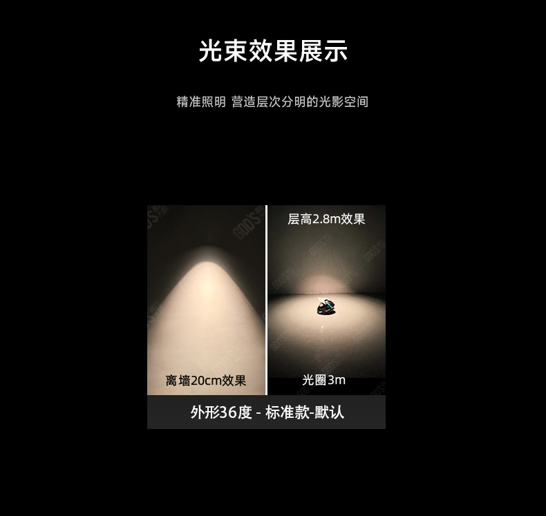 包豪斯双头射灯明装不锈钢银色三头免开孔防眩客厅工业照画洗墙灯 图文详情 20