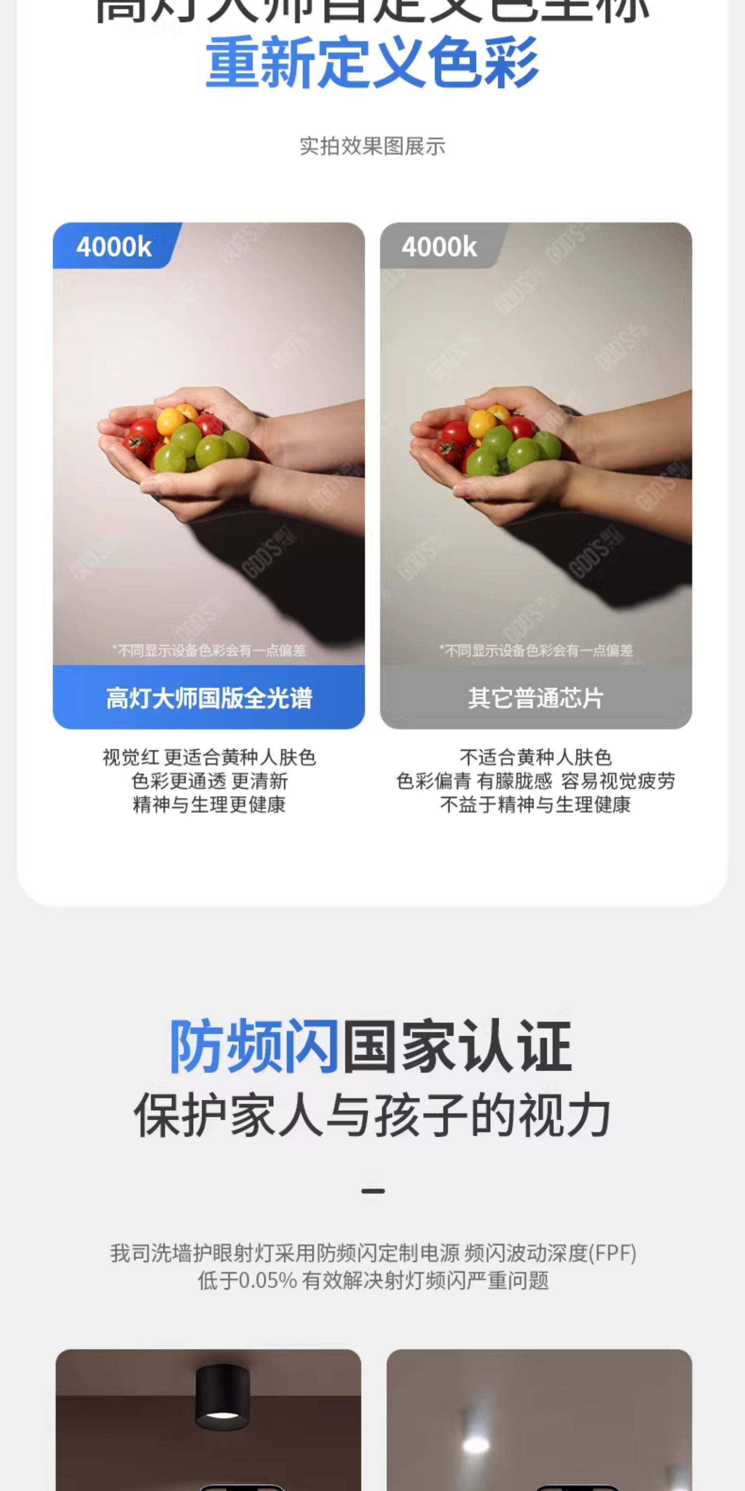 迷你明装筒灯黑色LED无主灯深防眩免打孔吸顶灯客厅卧室家用护眼 图文详情 13