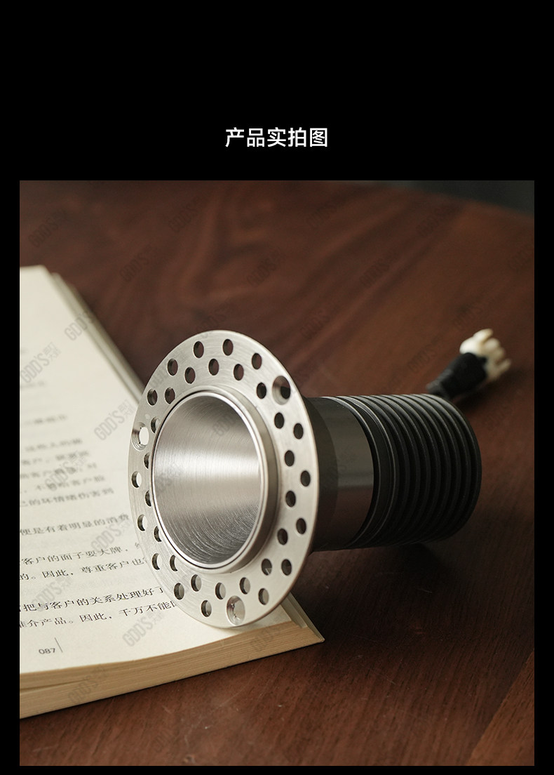 包豪斯55开孔无边框筒灯嵌入式小射灯极简不锈钢银色中古家用客厅 图文详情 13