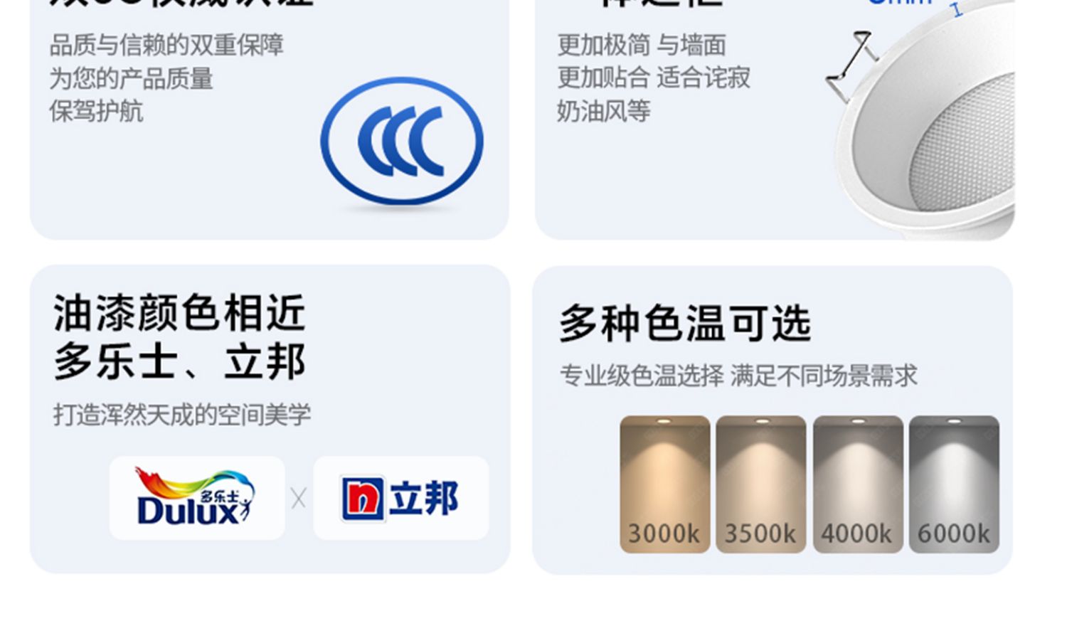 高灯大师侧发光筒灯嵌入式侧面灯带防眩智能天花灯家用客厅无主灯 图文详情 19