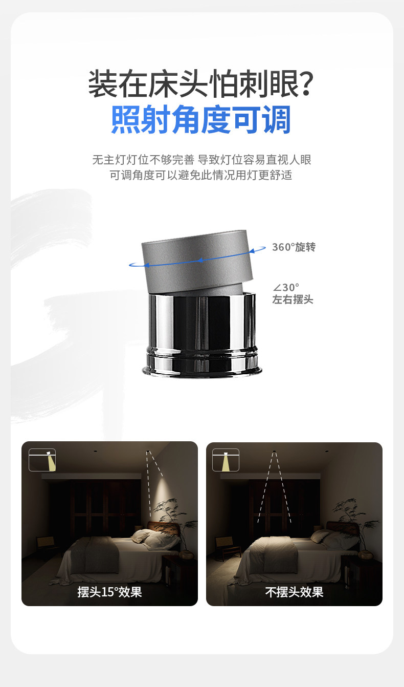 无边框射灯预埋暗装防眩无主灯智能客厅卧室家用嵌入式led天花灯 图文详情 17