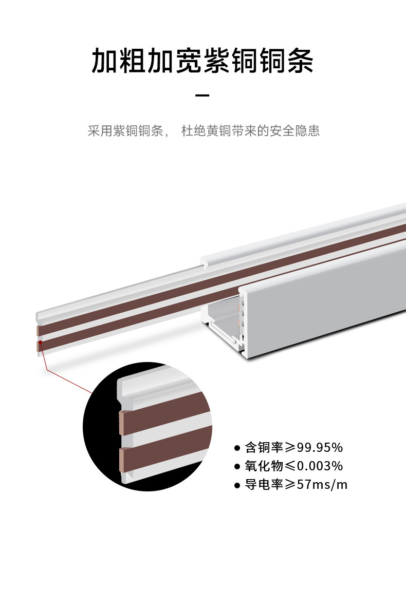 超薄磁吸轨道灯2cm明装家用射灯客厅白色led极窄无主灯免吊顶智能 图文详情 15