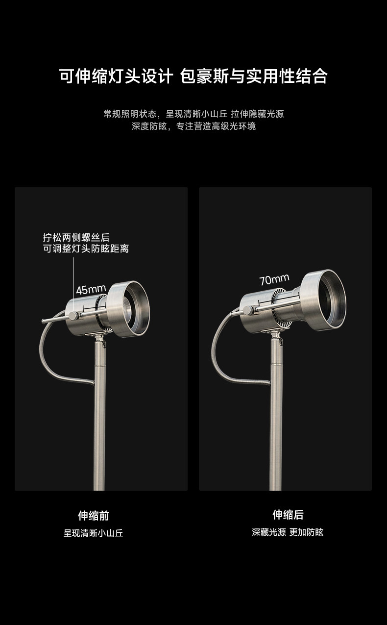 包豪斯落地灯不锈钢银色客厅沙发旁工业风可调角度氛围设计师立灯 图文详情 13