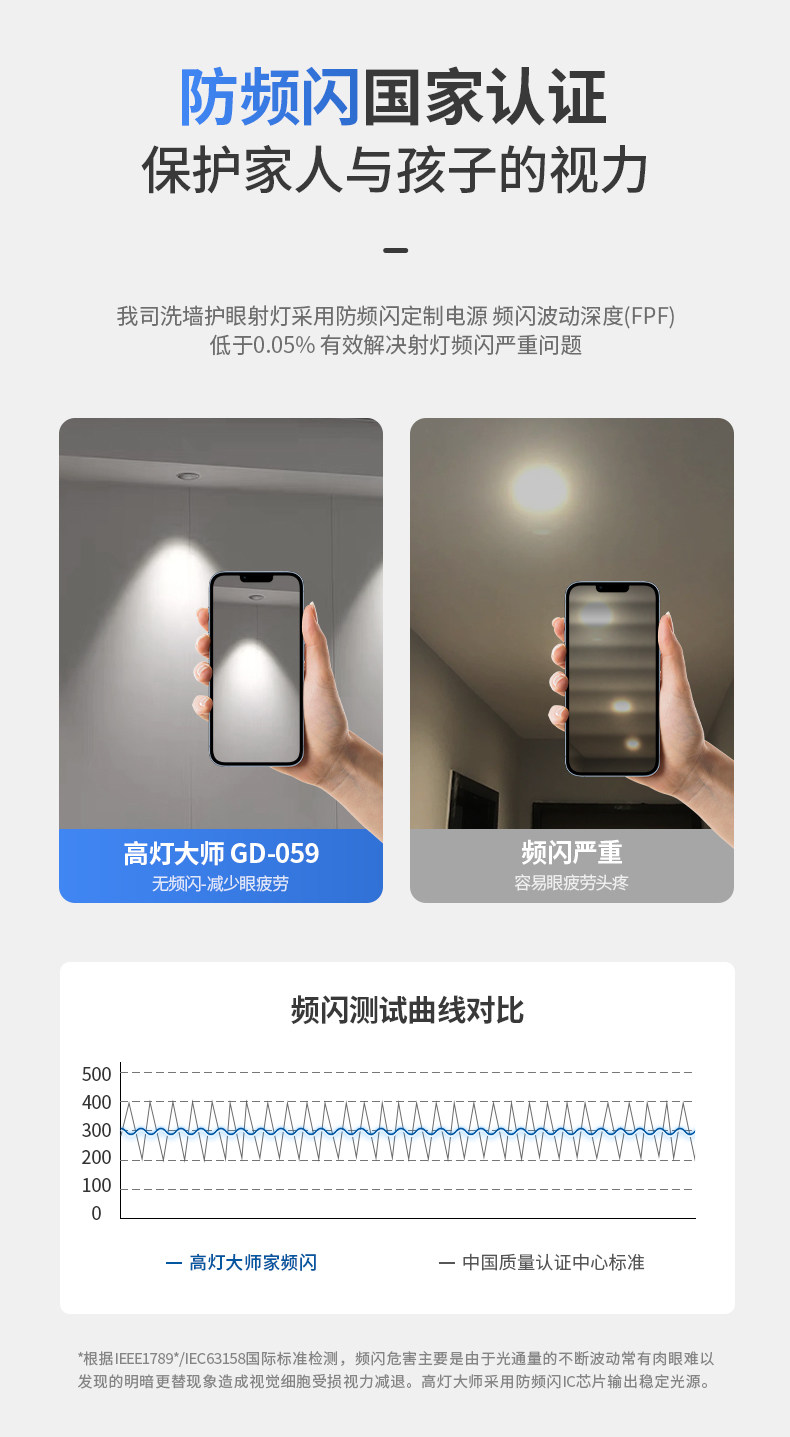 防水防眩窄边框射灯led家用天花灯cob高显色嵌入式客厨浴室卫生间 图文详情 18