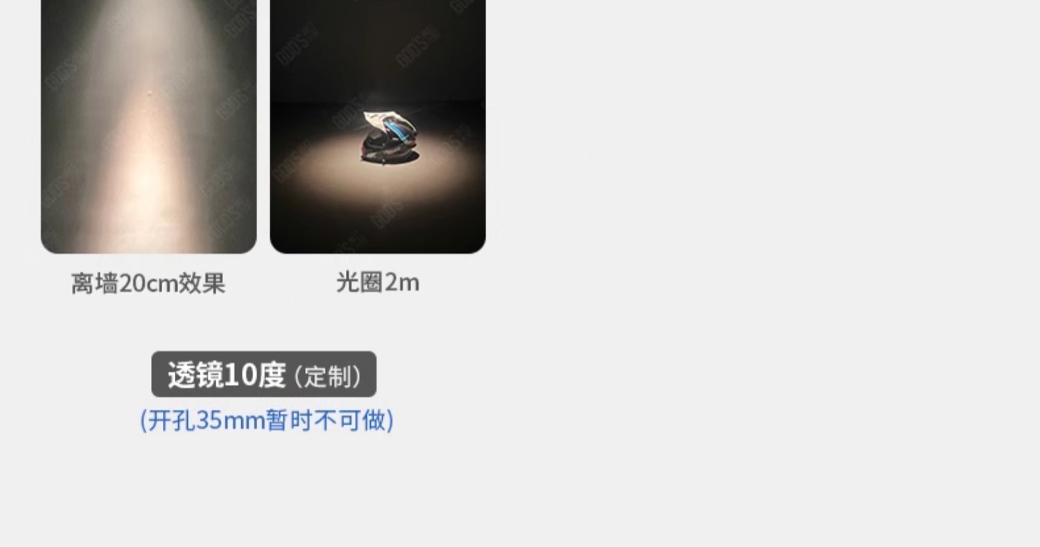 GDDS迷你小射灯50开孔35mm嵌入式led家用客厅高显满天星天花牛眼 图文详情 23