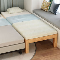 Solid wood Childrens bed splicing bed Crib Splicing Large Bed Widening Bed Beech Wood Single Boy Baby Bed Side Small Bed
