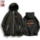 HarleyDavidson Harley Motorcycle Motorcycle Club Áo khoác trùm đầu Quần áo nam và nữ Áo hoodie Quần áo hàng đầu - Cao bồi