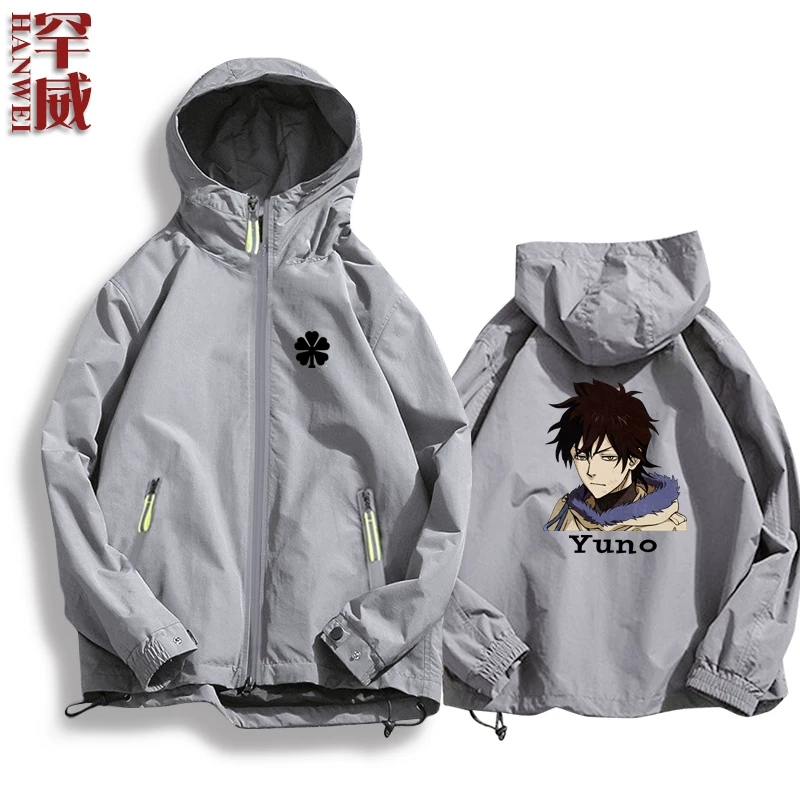 Черная CLOVER Black Penta Cao Comic Anime Surrounding Jacket Connect мужская и женская куртка шляпы держатели