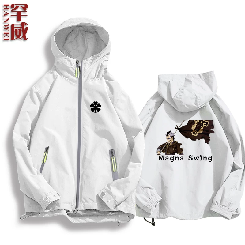 Черная CLOVER Black Penta Cao Comic Anime Surrounding Jacket Connect мужская и женская куртка шляпы держатели