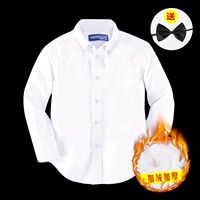 Белая флисовая галстук-бабочка