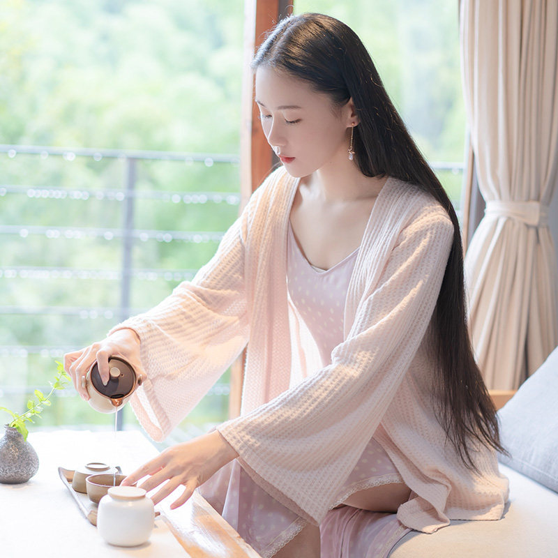 Xiaogongzi Original) Moon Hua) Autumn Winter New Jane about 100 lap soft knit jacket cardio-hoodie WJ74