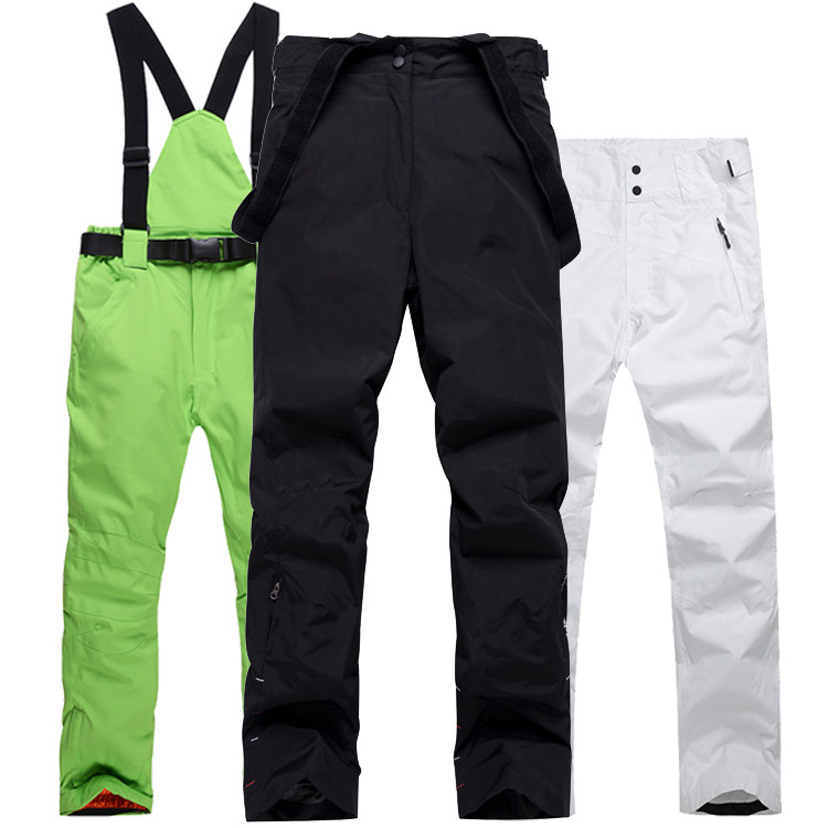 Ski pants male and female slides double waterproof mountaineers couples thicken warm large-code outdoor cotton pants