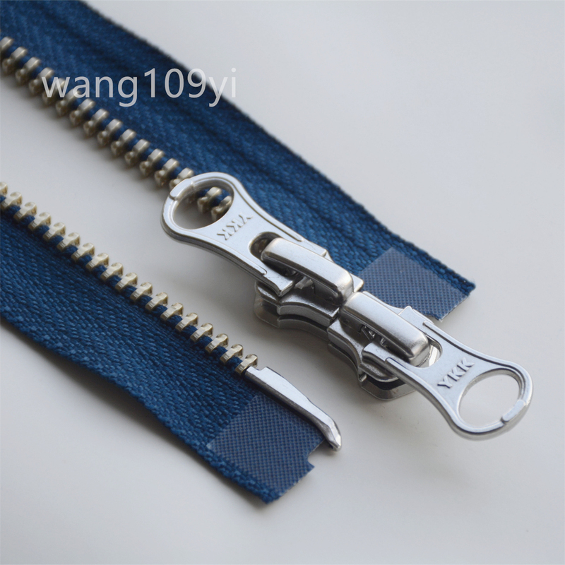 No. 5 Ykk White Copper Double Zipper Dark Blue ● 40-120cm ●   Down Jacket, Coat, Cotton-Padded Parka