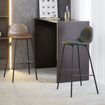 Light luxury bar chair home island bar chair backrest high stool modern simple front desk bar chair cashier bar stool