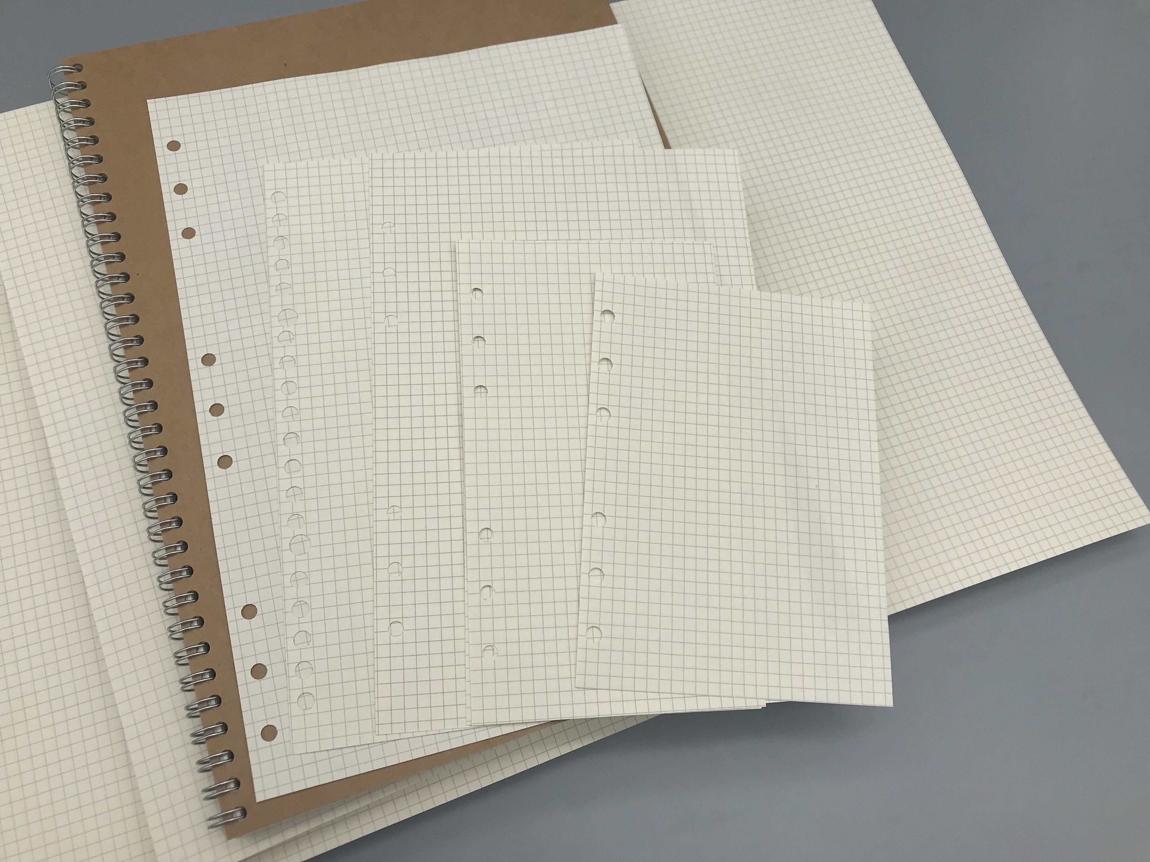 4mm grid paper a4a3 drawing paper b5 coordinates paper for core 6 leaves core substitute core A5 leaf core paper