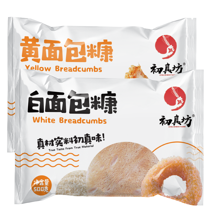 初真坊 白色面包糠 500g *2
