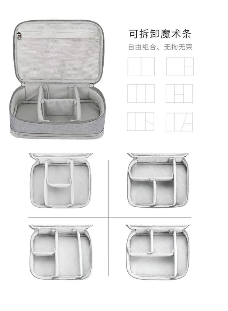 BUBM lưu trữ kỹ thuật số túi phân loại túi bảo vệ bao gồm nhiều chức năng phụ kiện điện tử du lịch dung lượng lớn - Lưu trữ cho sản phẩm kỹ thuật số vỏ đựng tai nghe bluetooth