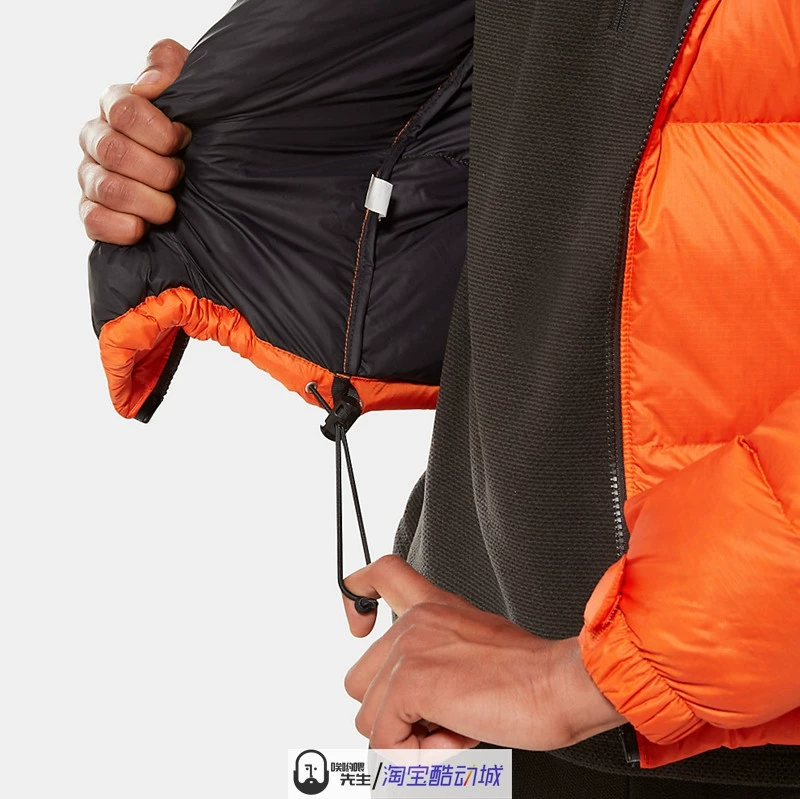 The North Face North 1996 NUPTSE Màu cam bạo lực Ngụy trang Màu đen Vàng TNF Áo khoác xuống - Thể thao xuống áo khoác áo phao cho bé trai