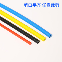 Rubber insulated pipe flame retardant pipe Color glass fiber high temperature self-extinguishing insulation casing fiberglass self-extinguishing household