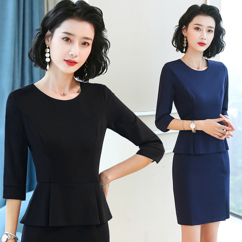 Work clothes Temperament Goddess Van Tooling Foreign Fashion Fashion Fashion Dress Jewellery Shop Beautician to work in women's clothing