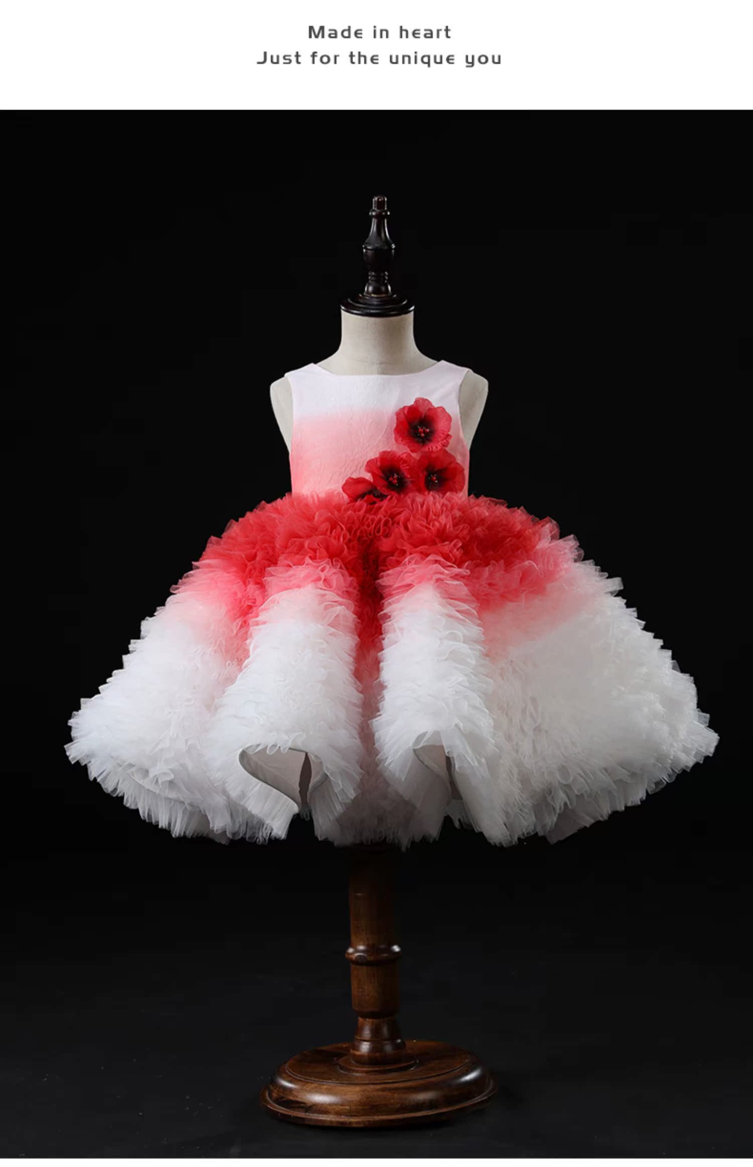 Cô gái mặc váy sinh nhật trẻ em váy hoa cô gái nhỏ cô chủ trang phục cậu bé lớn catwalk trang phục mùa hè - Váy trẻ em váy công chúa trẻ em