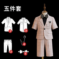 Комплект, штаны, рубашка, брошь, галстук-бабочка