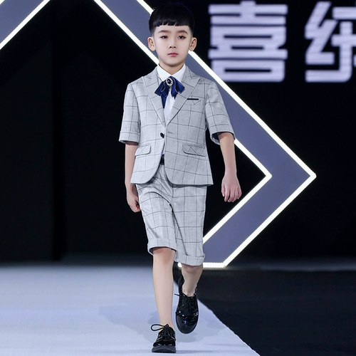 Детский летний классический костюм, костюм мальчика цветочника, платье, наряд для музыкальных выступлений для мальчиков