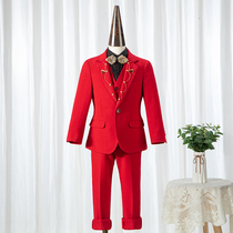 Childrens dress boy model catwalk suit suit personality tide suit flower girl small suit birthday piano performance suit