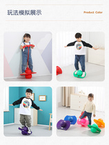 Children Jump Balls Kindergarten Balance Sensory System Training Equipment Trampoline Ball Home Heightening Outdoor Bounce Toys