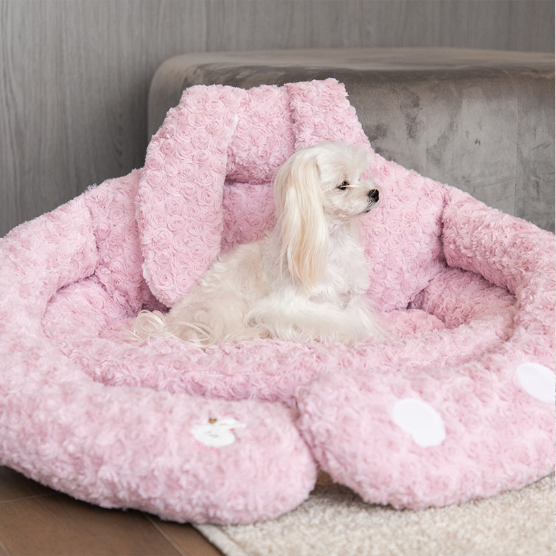 Piella Rabbit panda hugs Pets All Season Universal Warm Mini Dog Supplies Dog Kennel Closure Dog Bed
