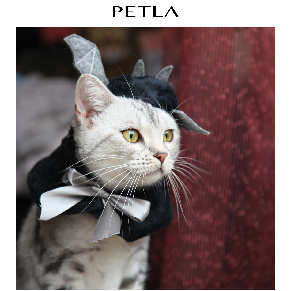 PETLA Pyla Halloween Super Cute Bat Little Wings Hat Cape Pet Hat Dress Headdress Spot