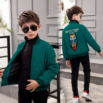 2019 New middle and Big Boy coat cotton jacket jacket childrens foreign style baseball clothing autumn winter clothing childrens clothing tide tide